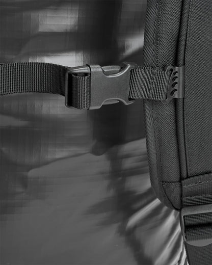 Roamer Recycled 80L Duffel Bag - Phantom Black - Flatlay