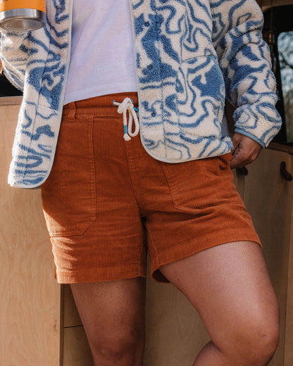 Avian Organic Cord Short - Sunset Orange - Lifestyle