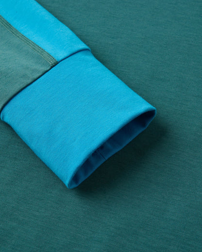 Chase The Light Drirelease® Active LS T-Shirt - Deep Ocean - Flatlay