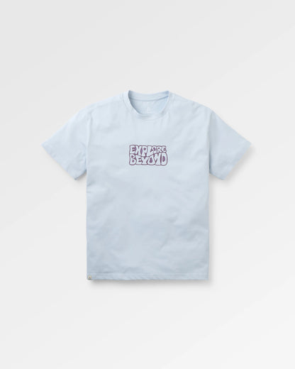 Beyond Relaxed Fit T-Shirt - Grey Blue - Flatlay
