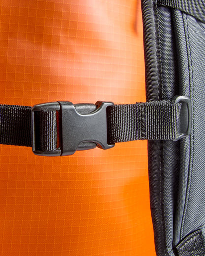 Roamer Recycled 80L Duffel Bag - Sunrise Orange - Flatlay