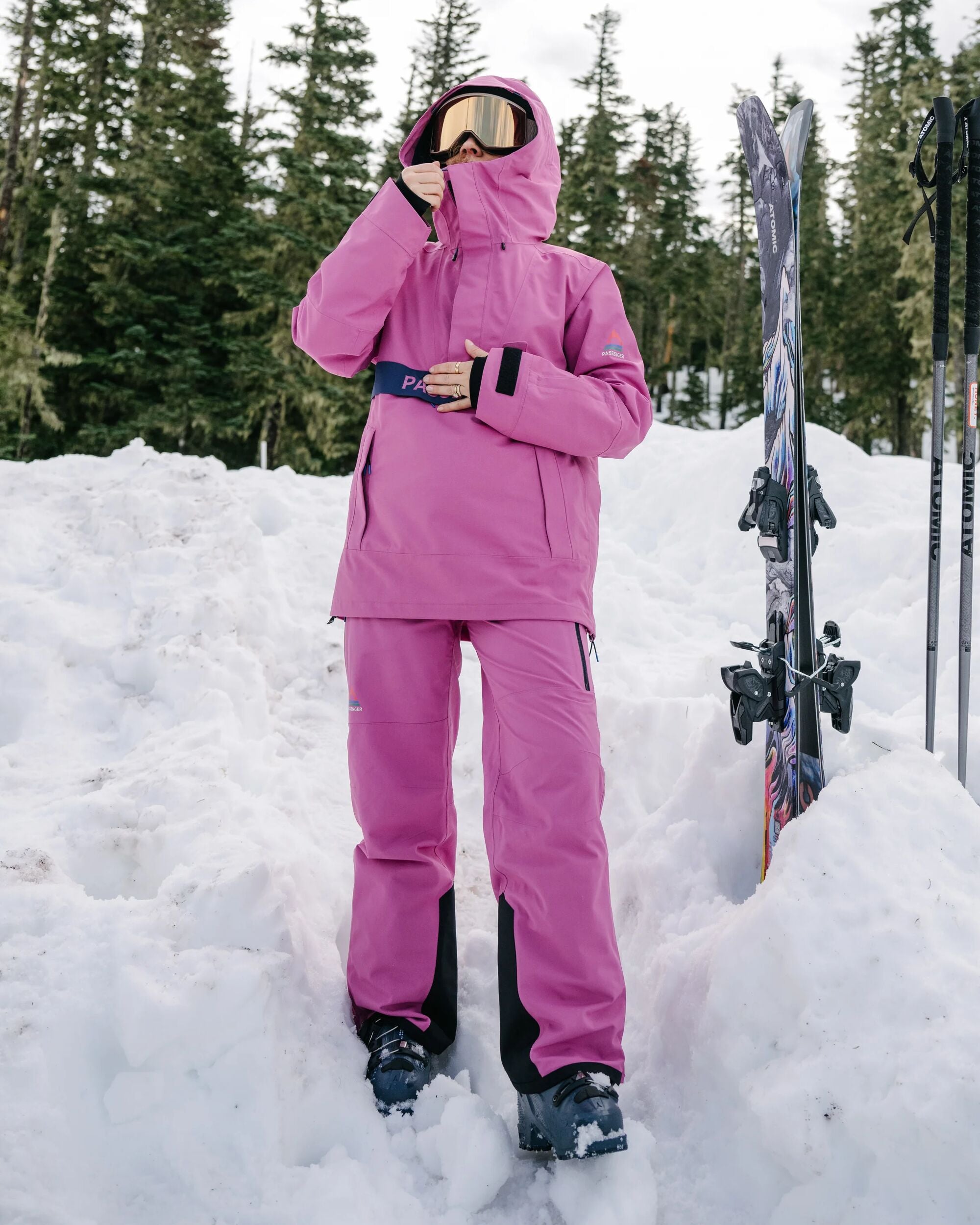 Snowscape Women's Recycled Pant - Mauve Haze - Lifestyle