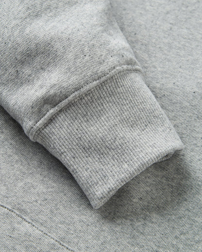 Passenger Relaxed Fit Hoodie - Grey Marl - Flatlay