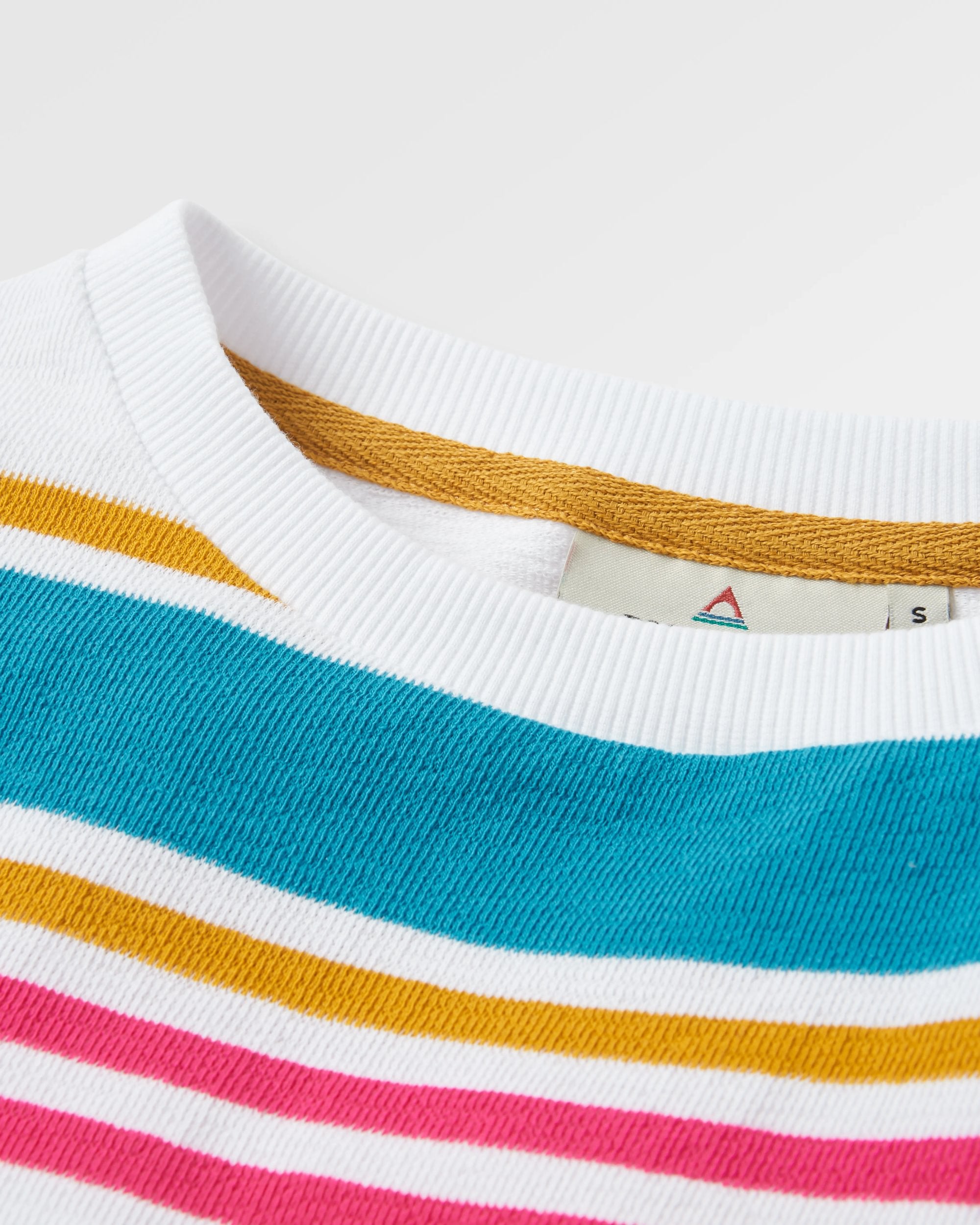Graceful Textured LS Top - Multi Stripe - Flatlay