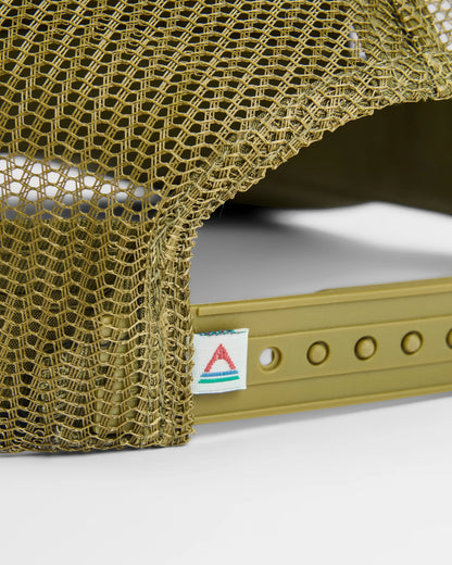 Roamer Mesh Trucker Cap - Khaki - Flatlay