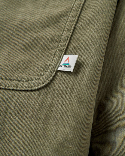 Backcountry Cord Light Shirt - Dusty Olive - Flatlay