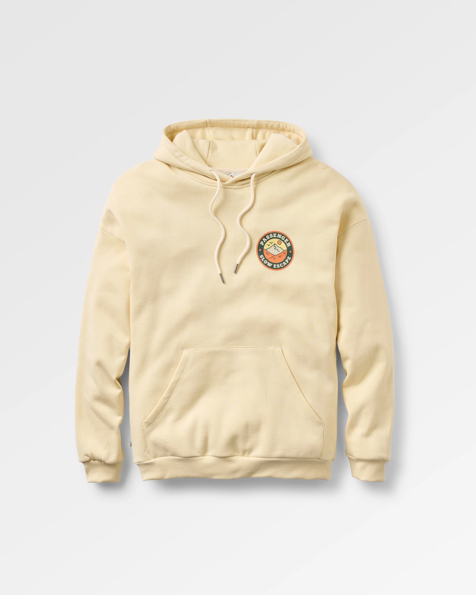 Rambling Recycled Cotton Hoodie - Birch - Flatlay