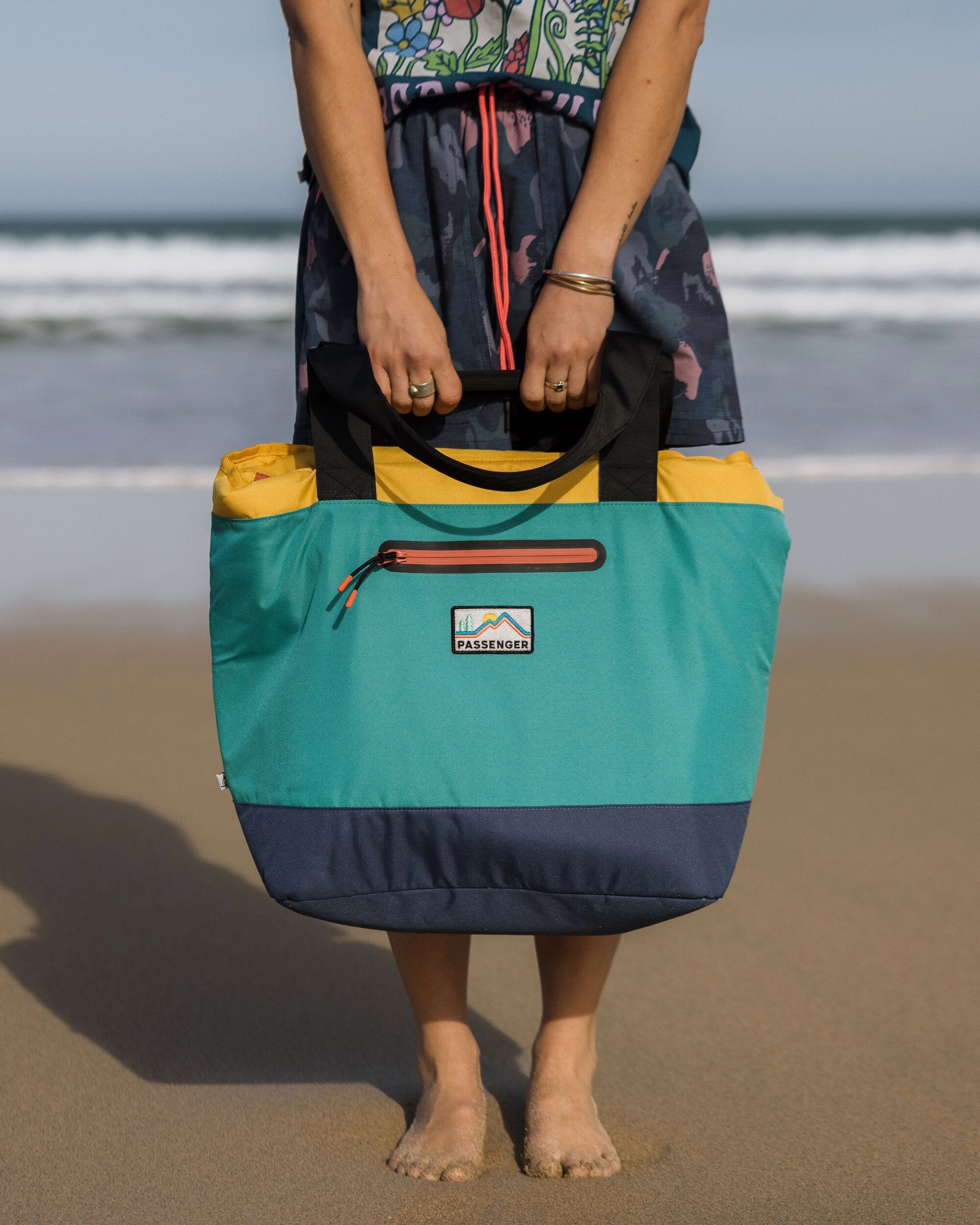 Tote Recycled Cooler Bag - Multi Primary - Lifestyle