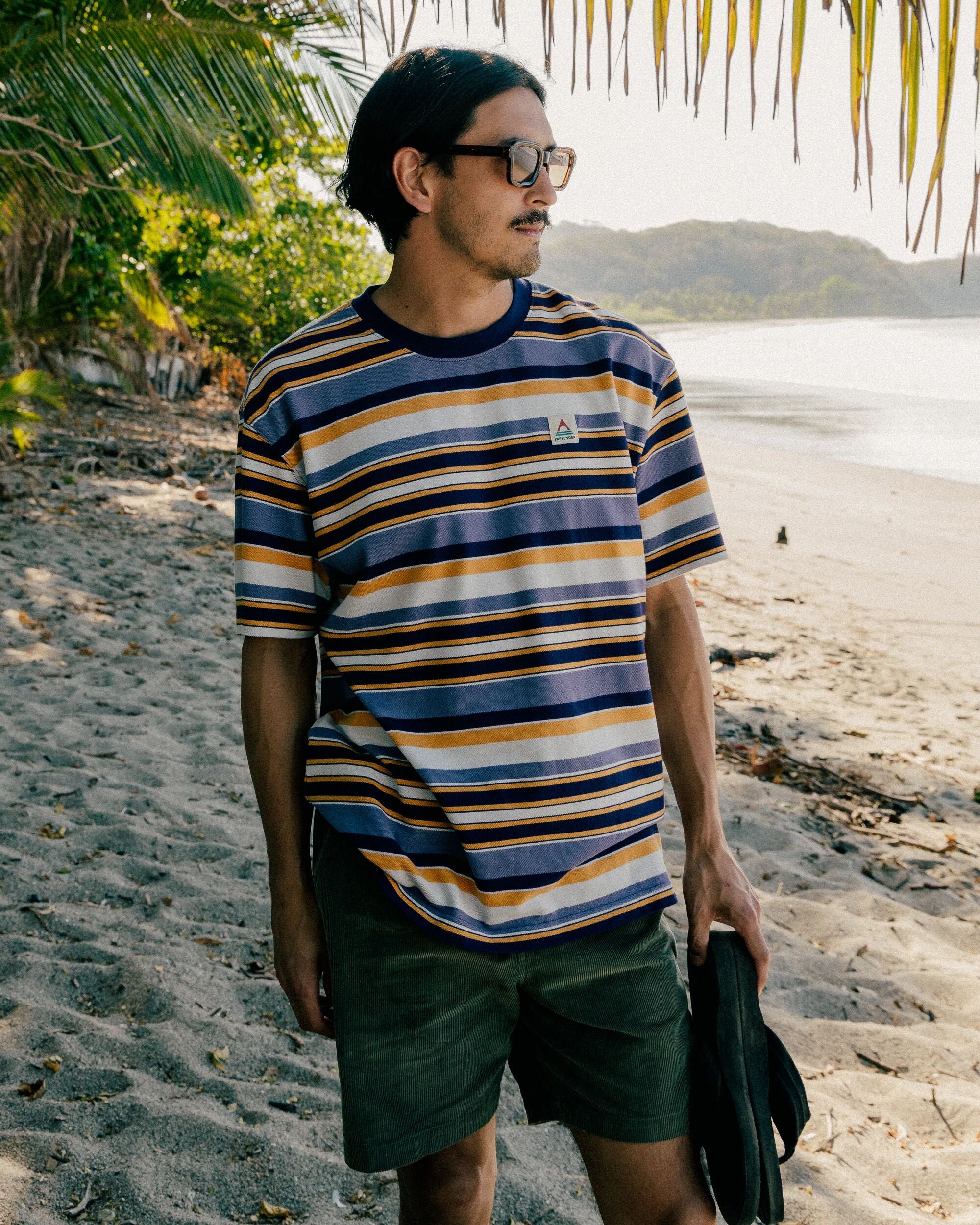 Wild Pine Stripe T-Shirt - Heather Multi Stripe - Lifestyle