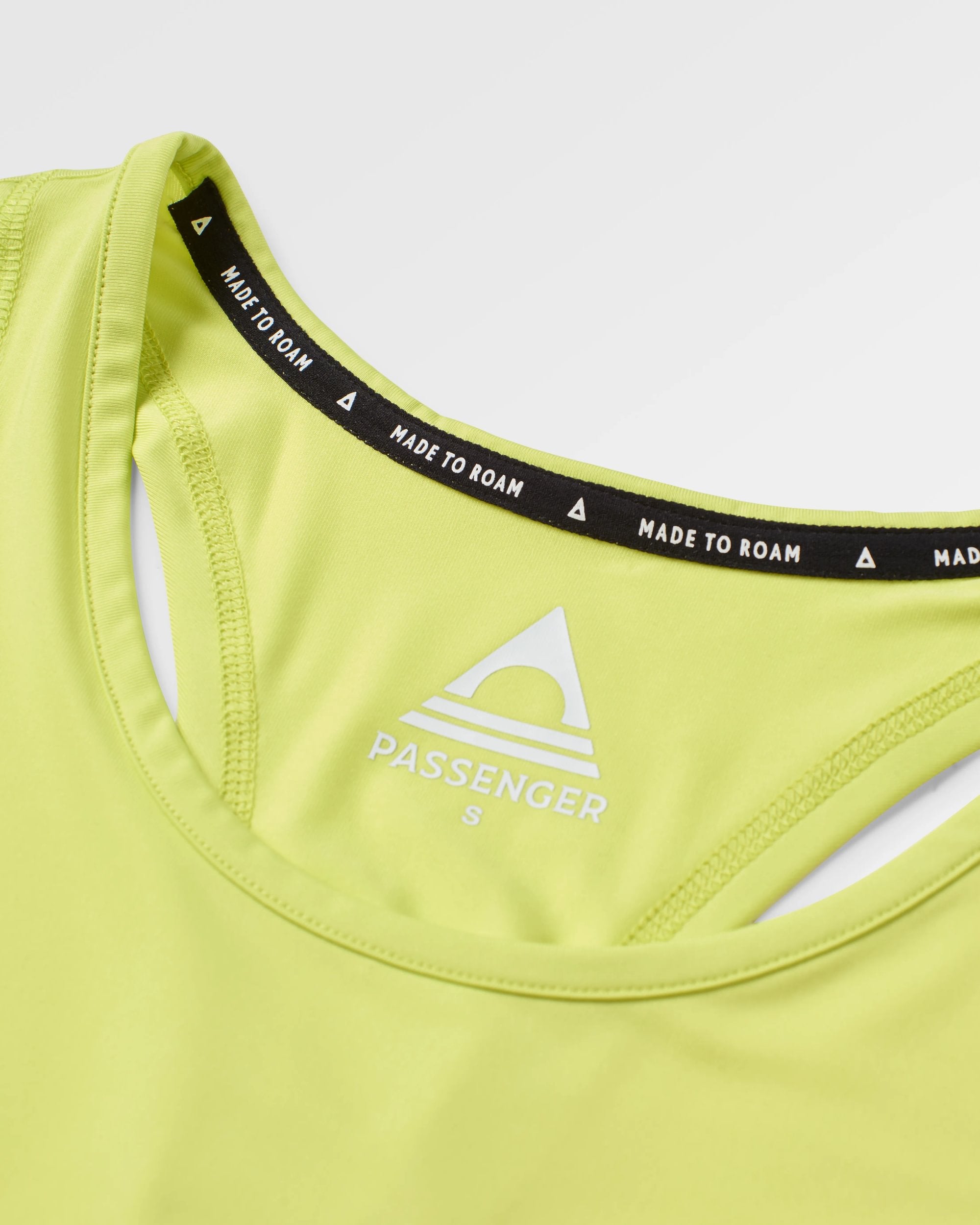 Twist Recycled Active Vest - Lime Juice - Flatlay