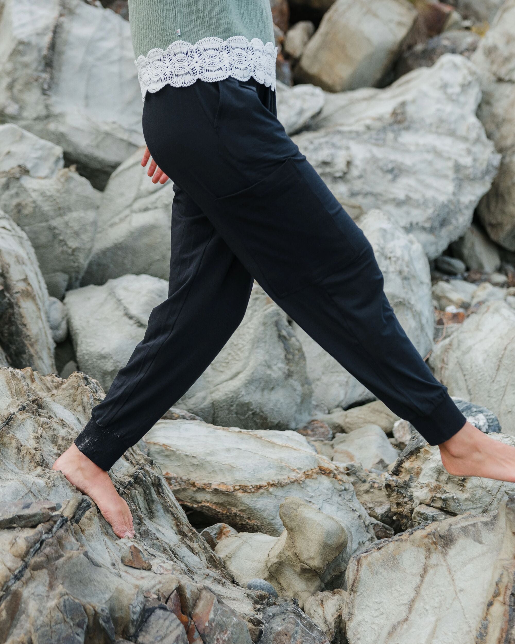 Day Dream Recycled Trouser - Black - Lifestyle