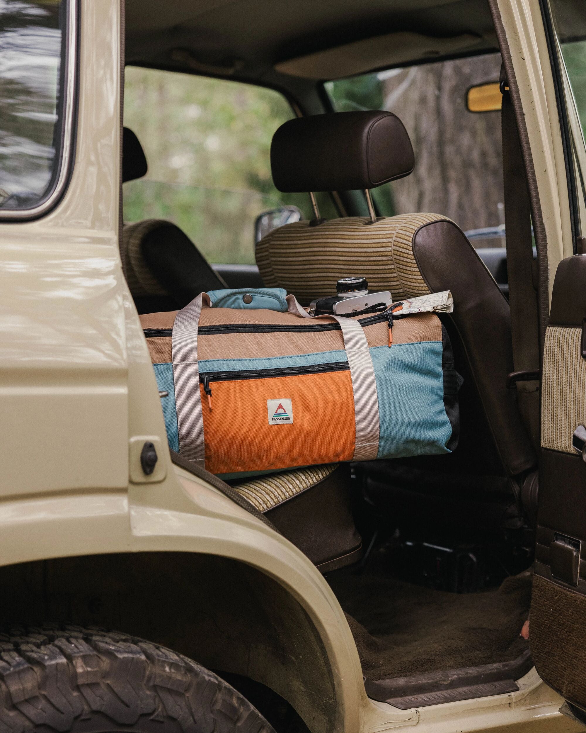 Boondocker Recycled 30L Duffel - Arctic/Retro Orange - Lifestyle