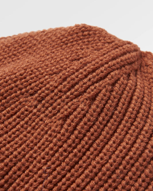 Compass Recycled Beanie - Baked Clay