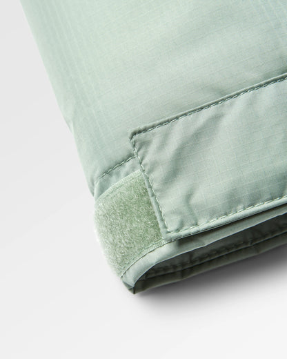 Escapism Recycled Sherpa Lined Changing Robe - Pistachio - Flatlay