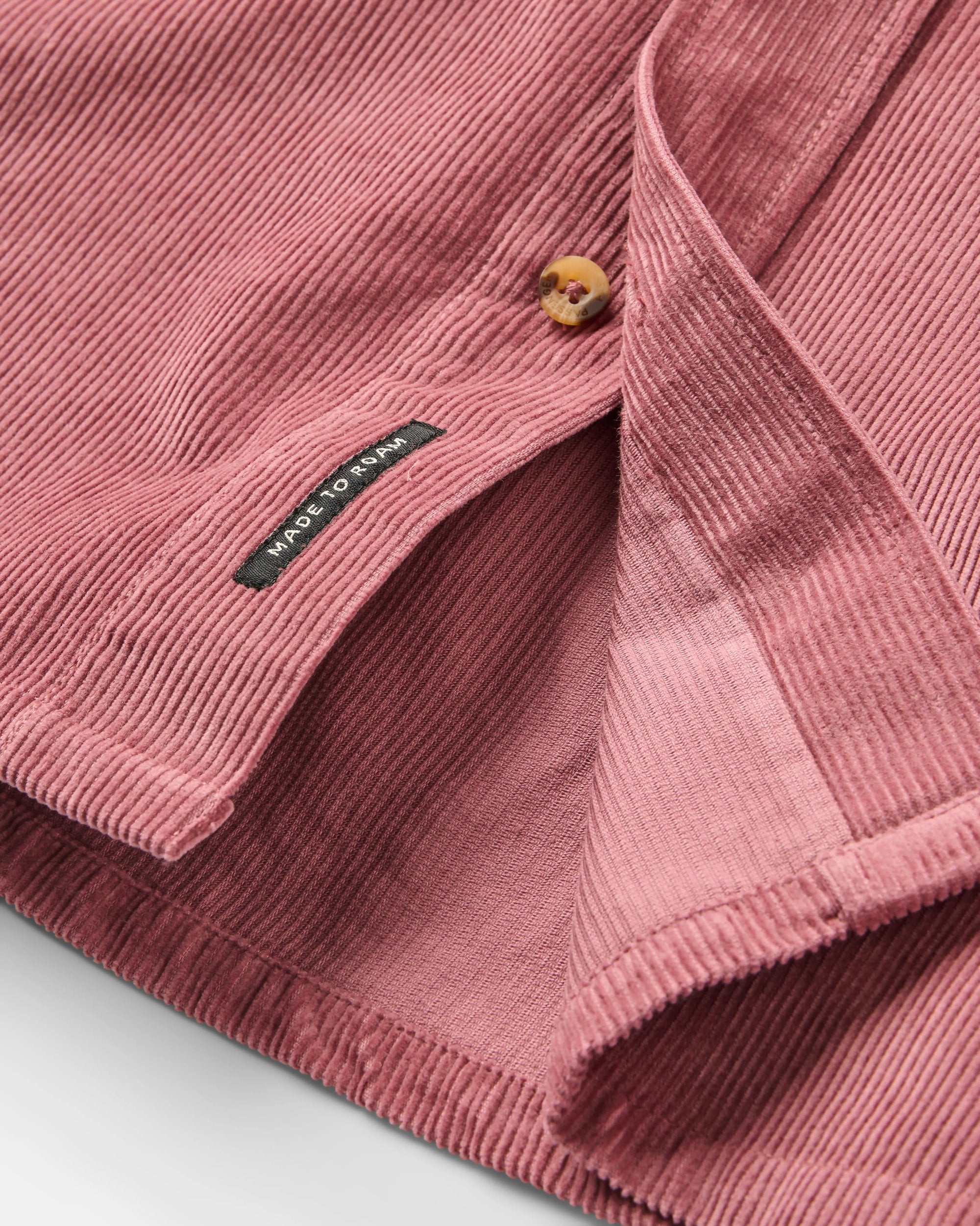 Backcountry Cord Shirt - Crushed Berry - Flatlay