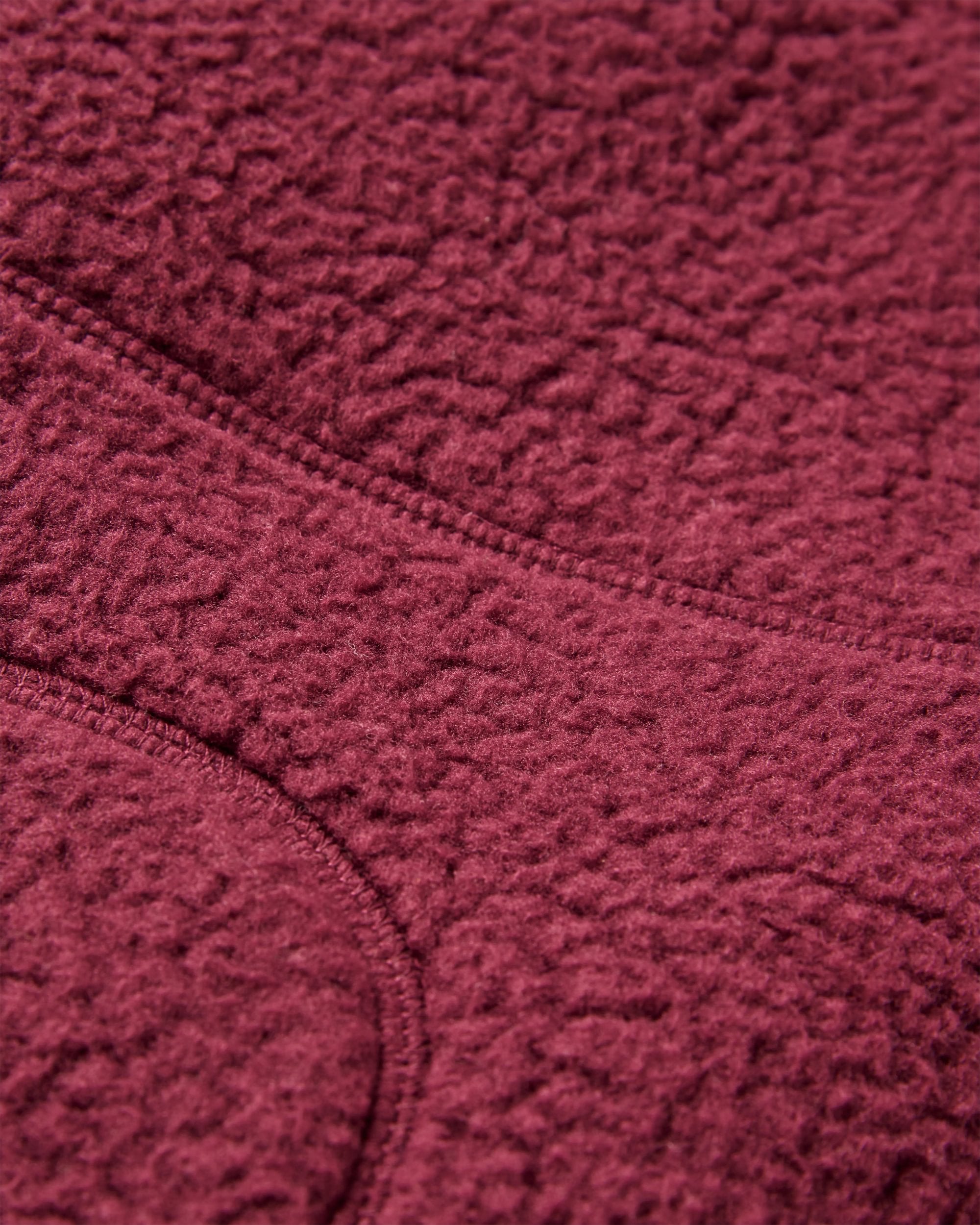 Ventura 1/2 Zip Recycled Sherpa Fleece - Fig - Flatlay