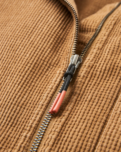 Harvest Organic Cotton Cord Overshirt - Caramel Brown - Flatlay