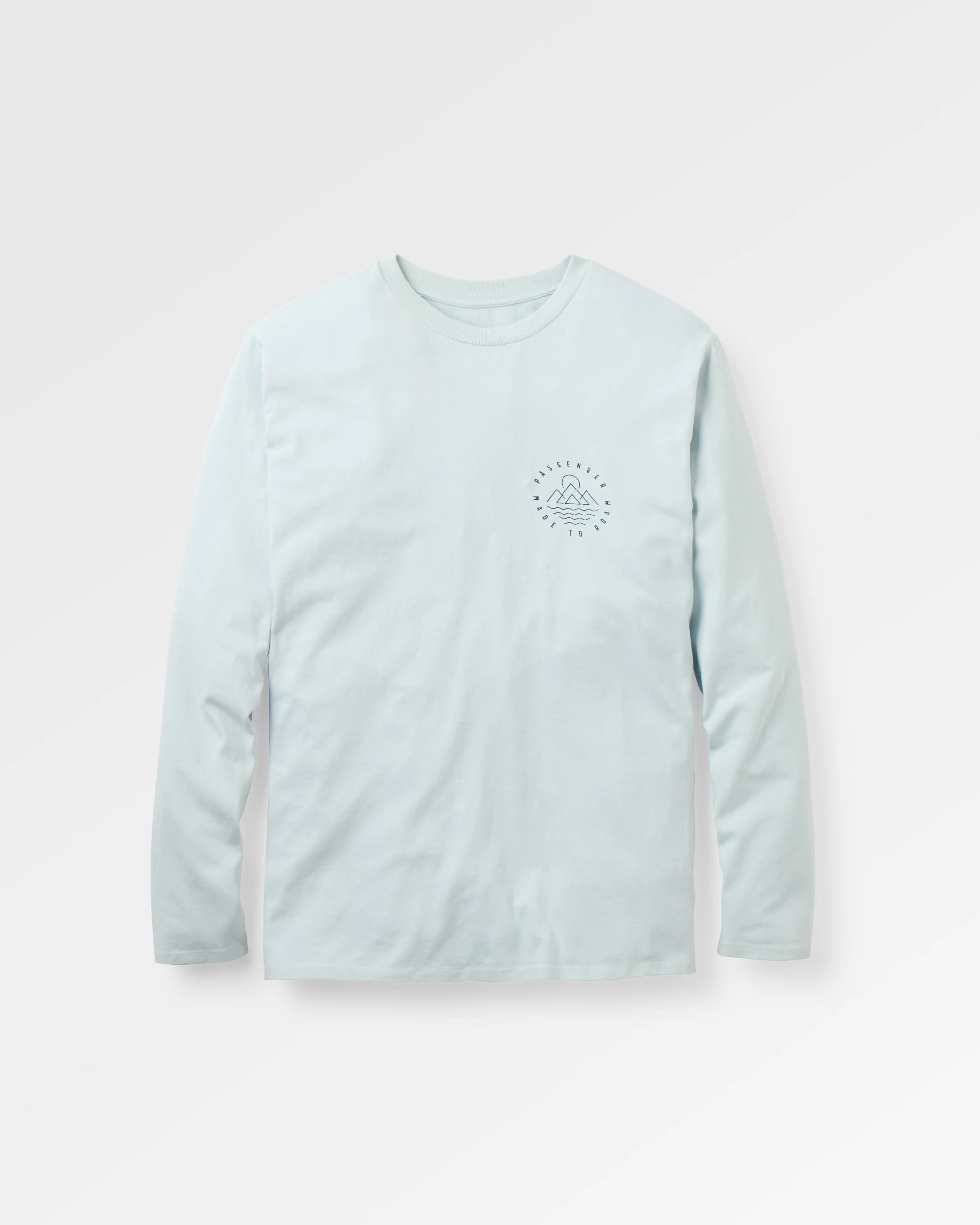 Escapism LS T-Shirt - Grey Blue - Flatlay