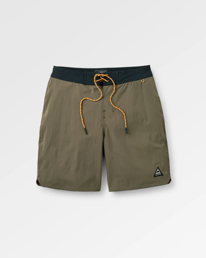 Cruiser Netplus® Recycled 19" Boardshort - Khaki - Flatlay
