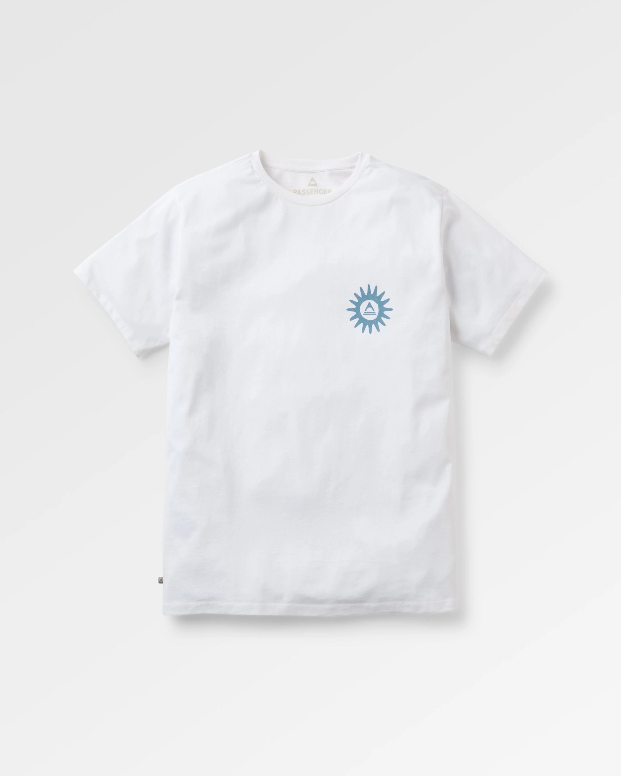 Easy Days Recycled Cotton T-Shirt - White - Flatlay