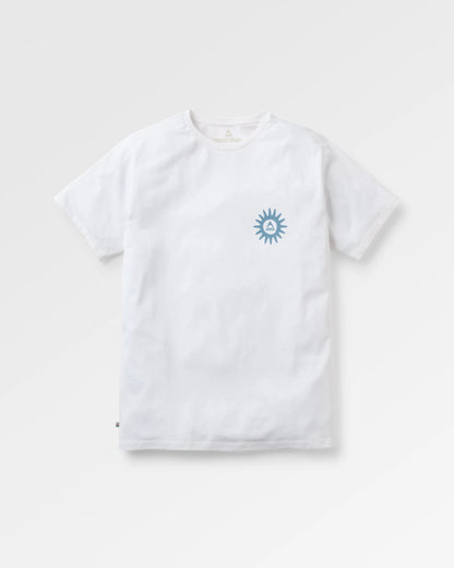 Easy Days Recycled Cotton T-Shirt - White - Flatlay