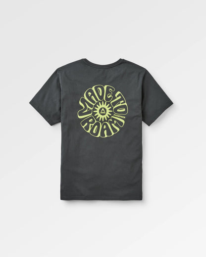 Easy Days Recycled Cotton T-Shirt - Black - Flatlay