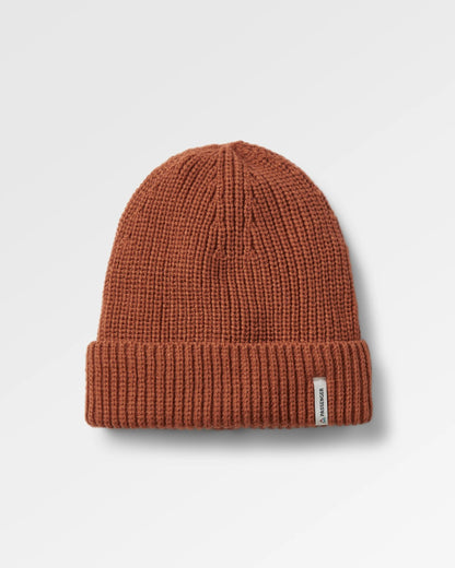 Compass Recycled Beanie - Baked Clay