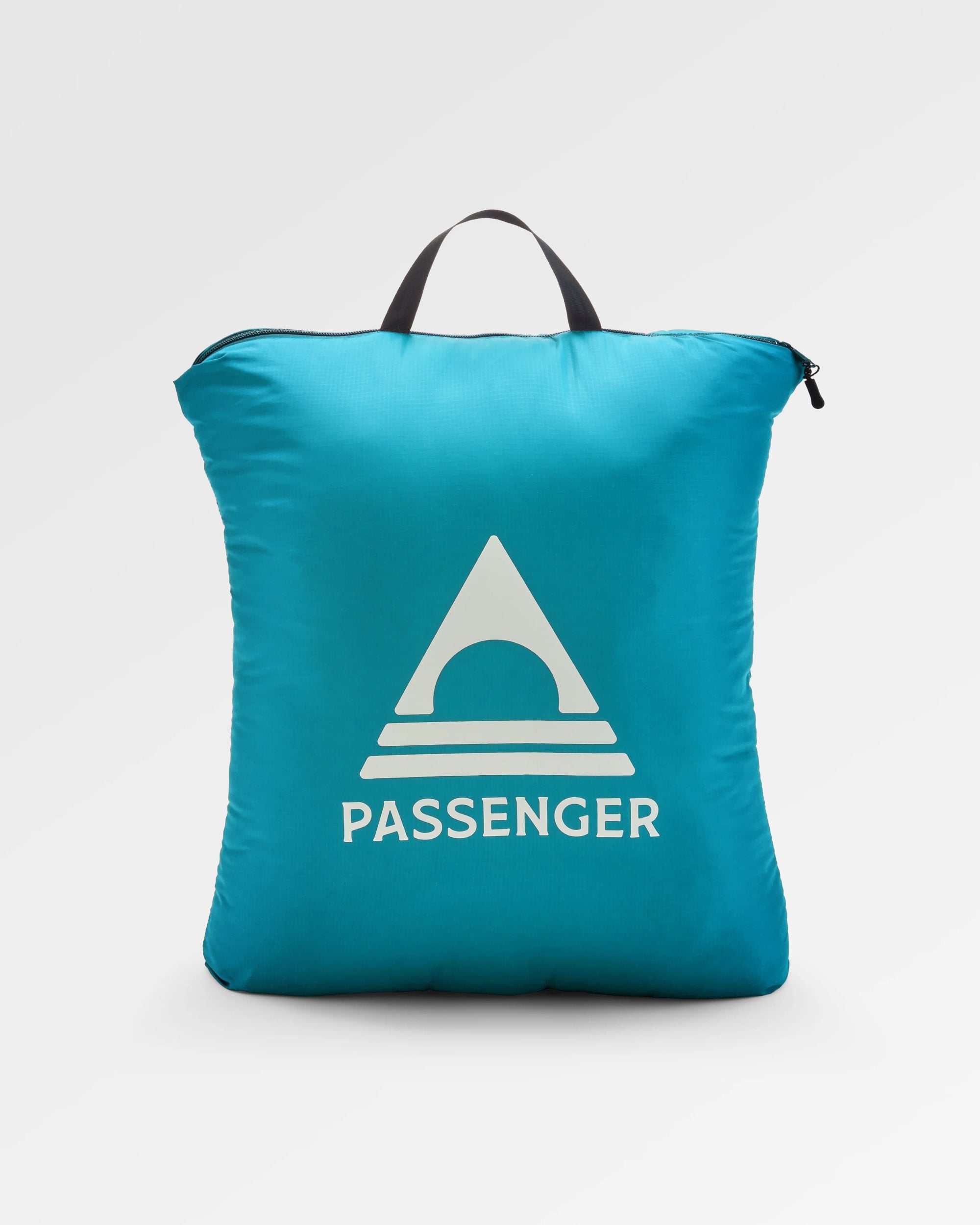 Cabin Recycled Sherpa Blanket - Black 'Nowhere Bound' Print - Flatlay