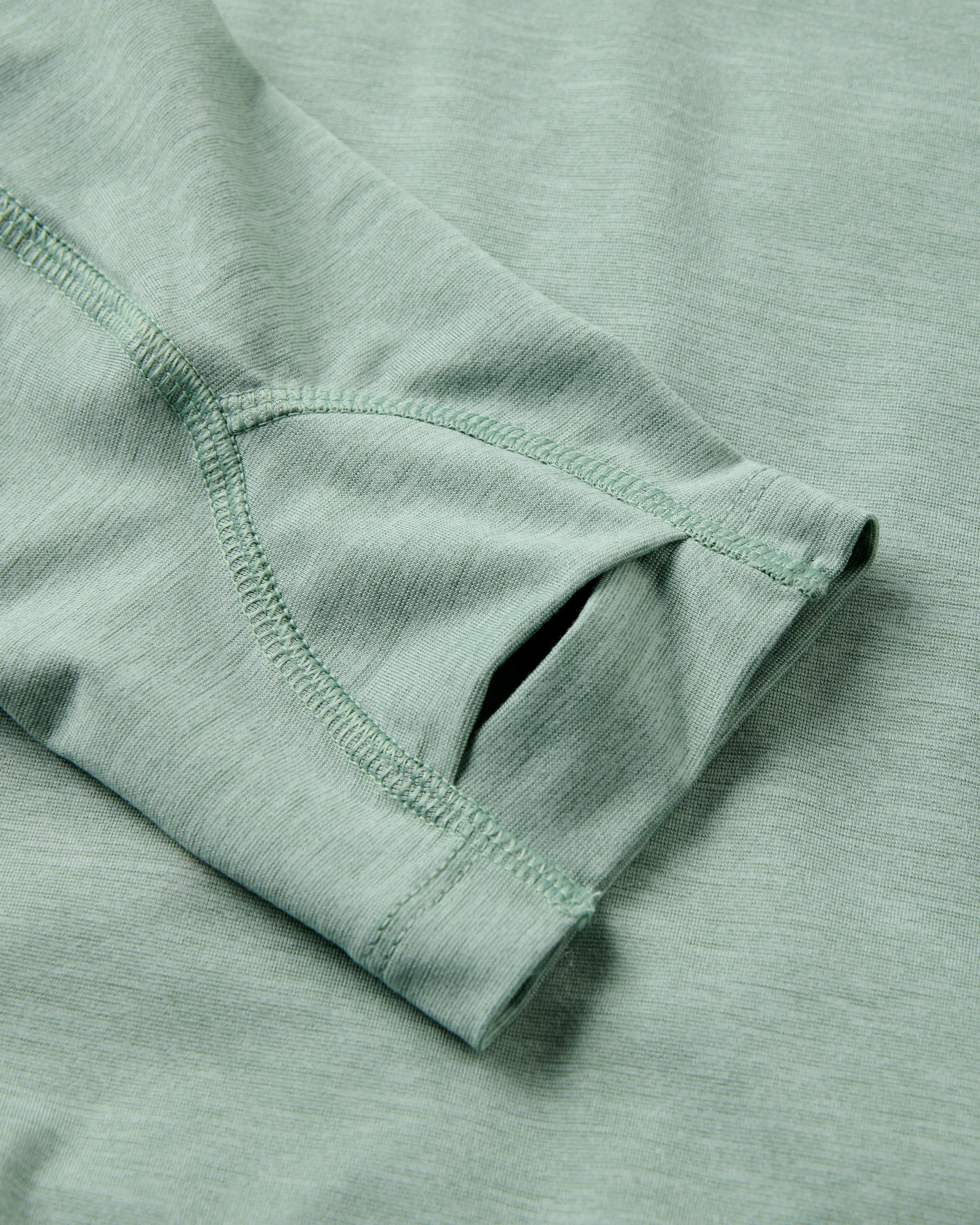 Light Ray Lightweight UPF50 Hoodie - Pistachio Marl - Flatlay