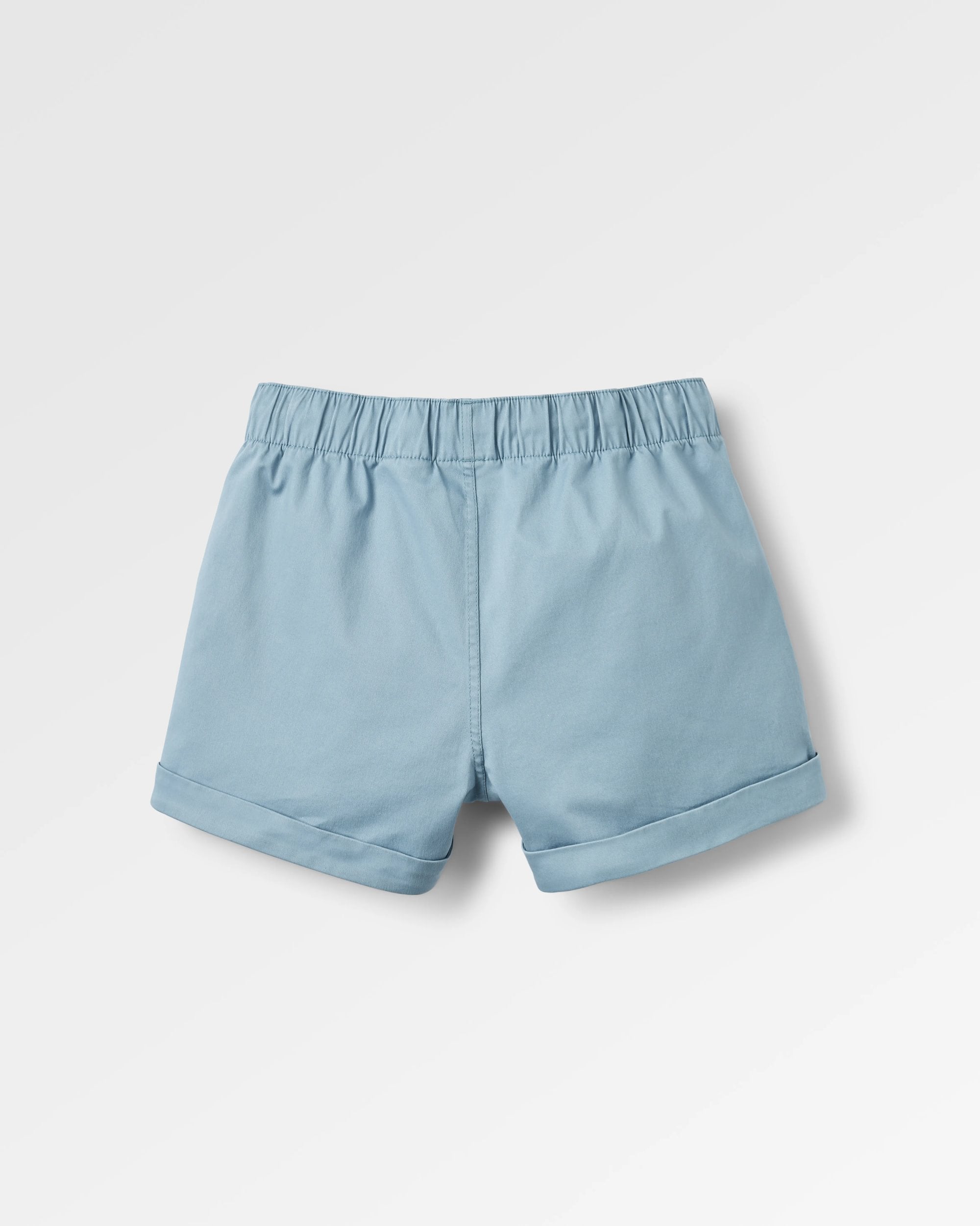 Carriso Organic Cotton Short - Faded Denim - Flatlay