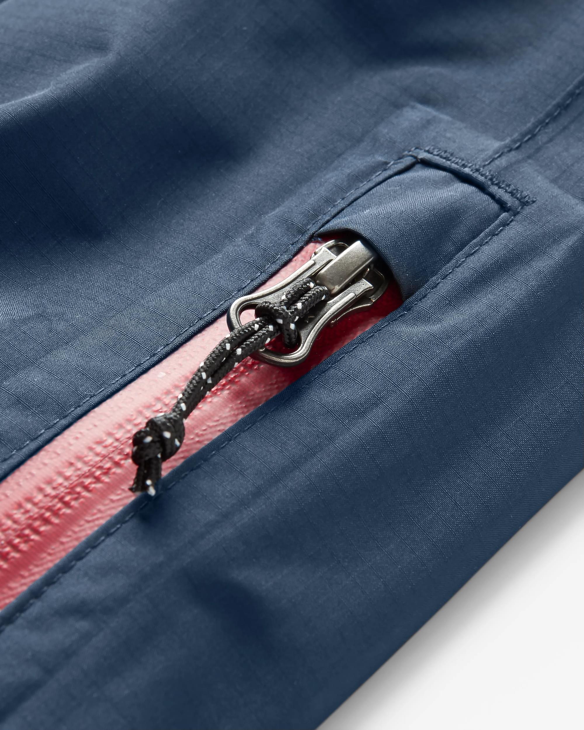 Droplet Recycled Waterproof Trouser - Deep Navy - Flatlay