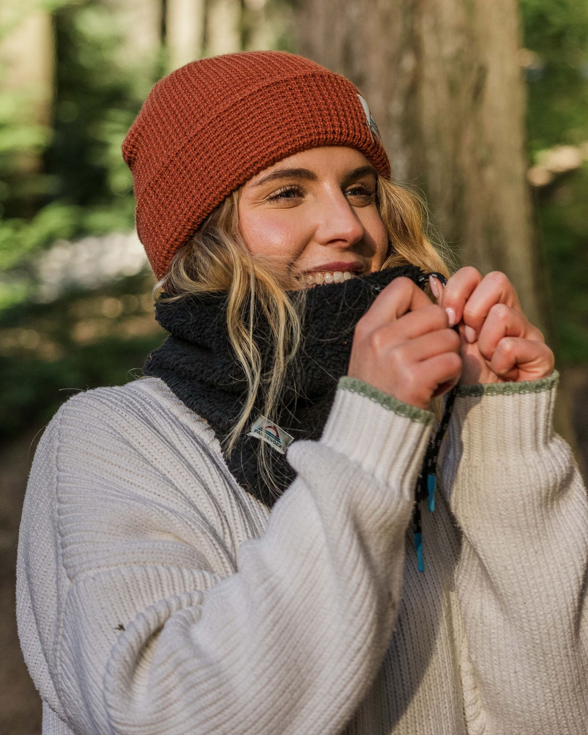 Ash Recycled Sherpa Fleece Snood - Black - Lifestyle - Female