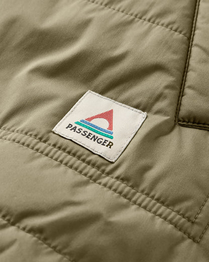 Flora Sherpa Lined Gilet - Dusty Olive - Flatlay