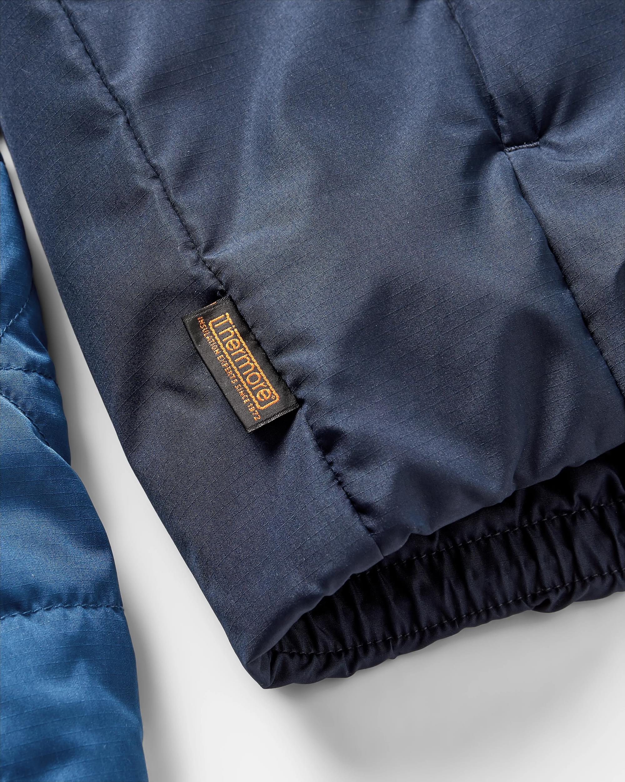 Pursue Recycled Thermore® Insulated Jacket - Dark Denim/ Deep Navy - Flatlay