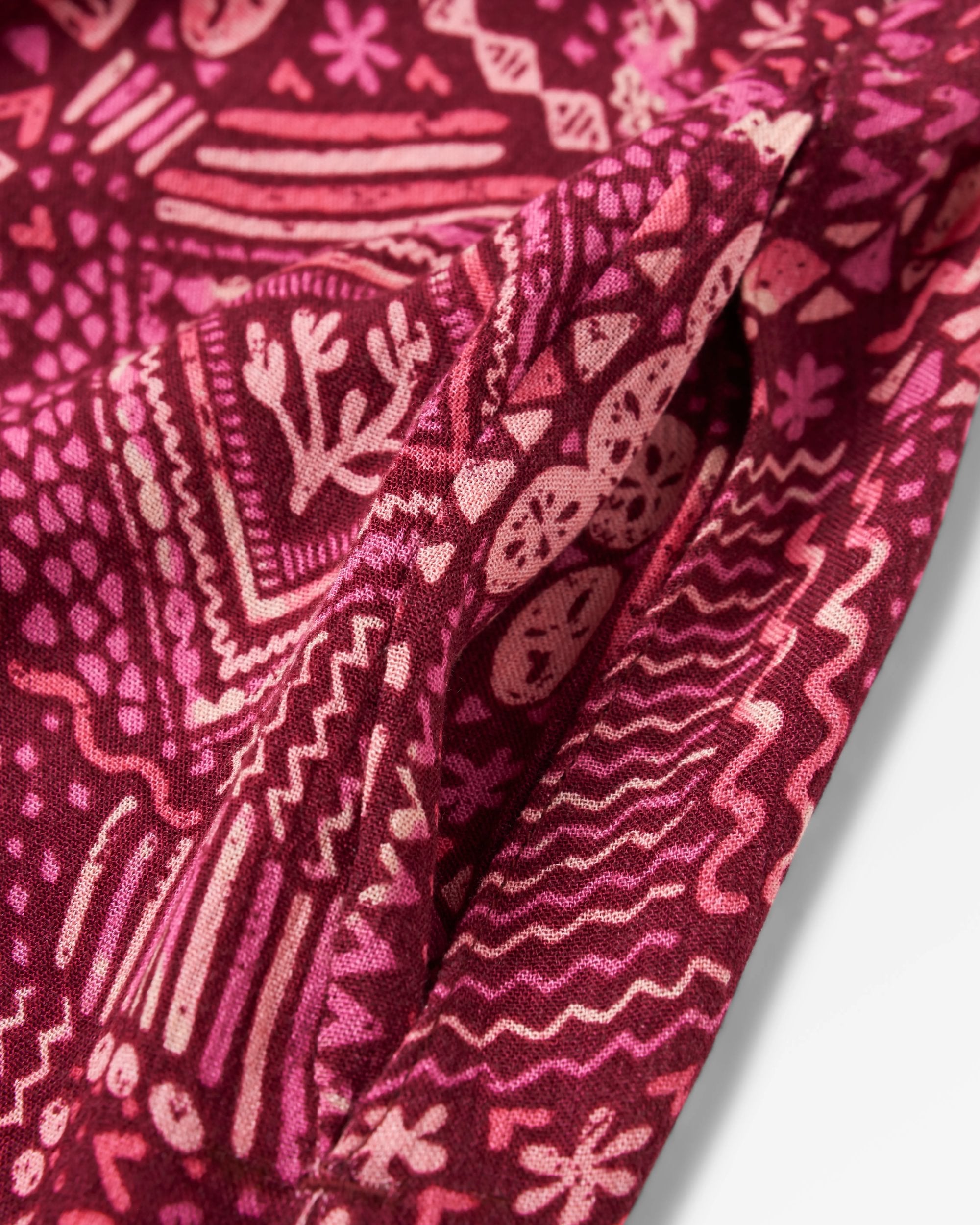 Copetín Jumpsuit - Vintage Patchwork Wine - Flatlay