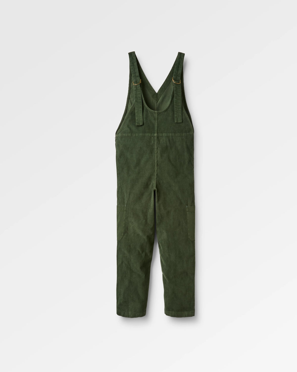 Refuel Organic Cotton Cord Dungarees - Fir Tree - Flatlay