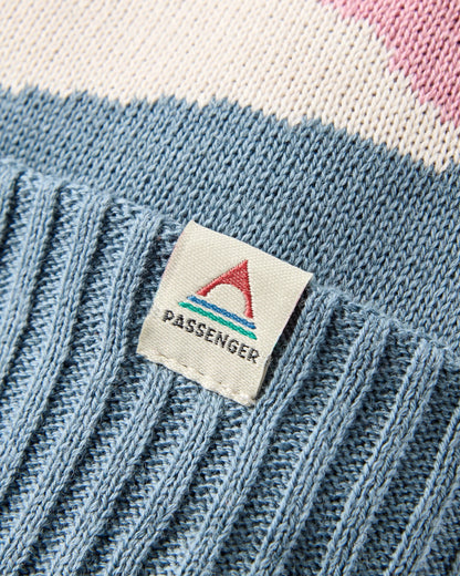 Scenic Bobble Beanie - Scenic Stormy Blue - Flatlay