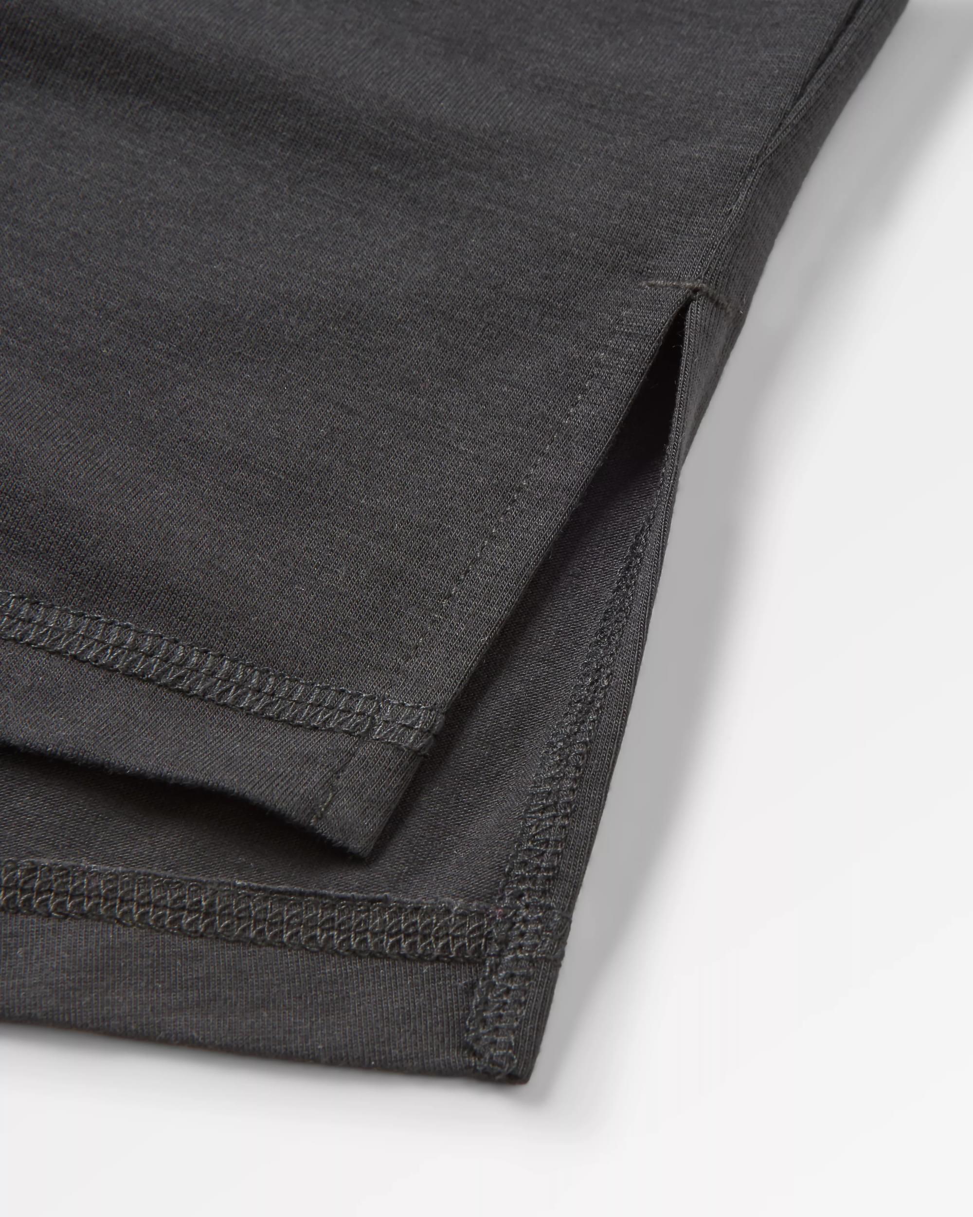 Aurora Recycled Active T-Shirt - Black - Flatlay