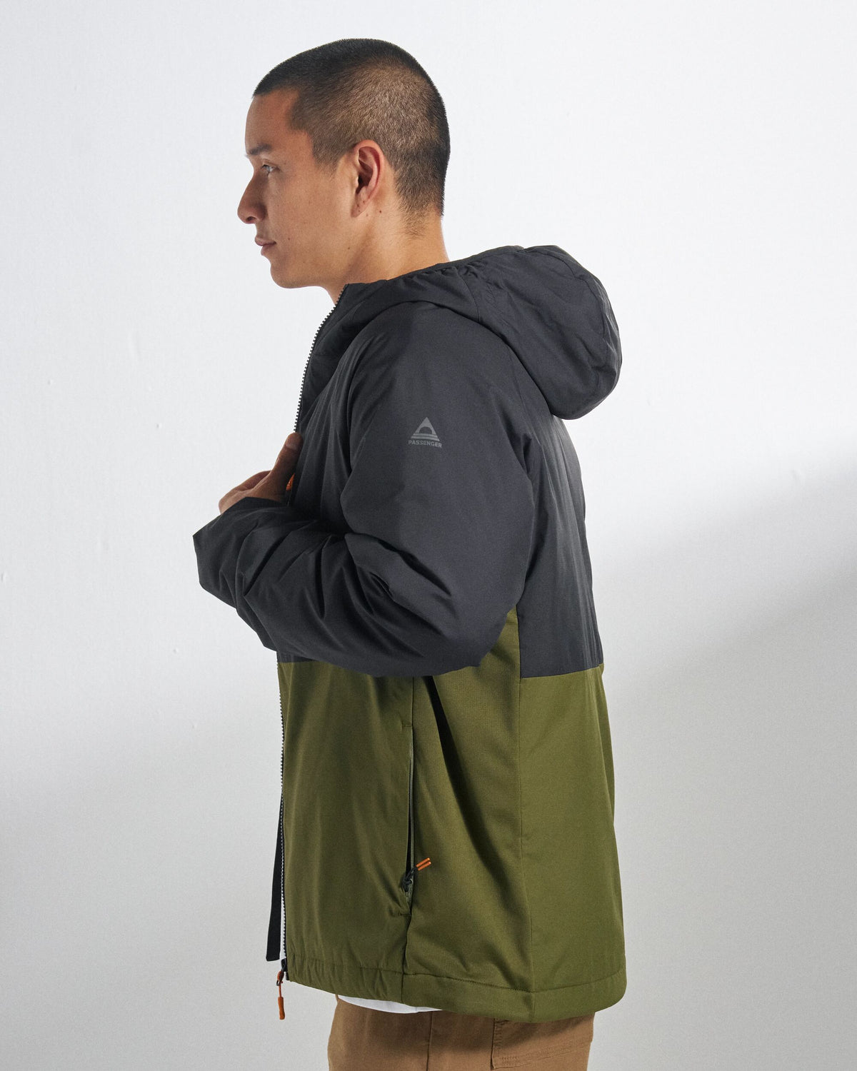 Daybreak Lightweight Thermore® Insulated Jacket - Faded Black/Khaki - Studio Model