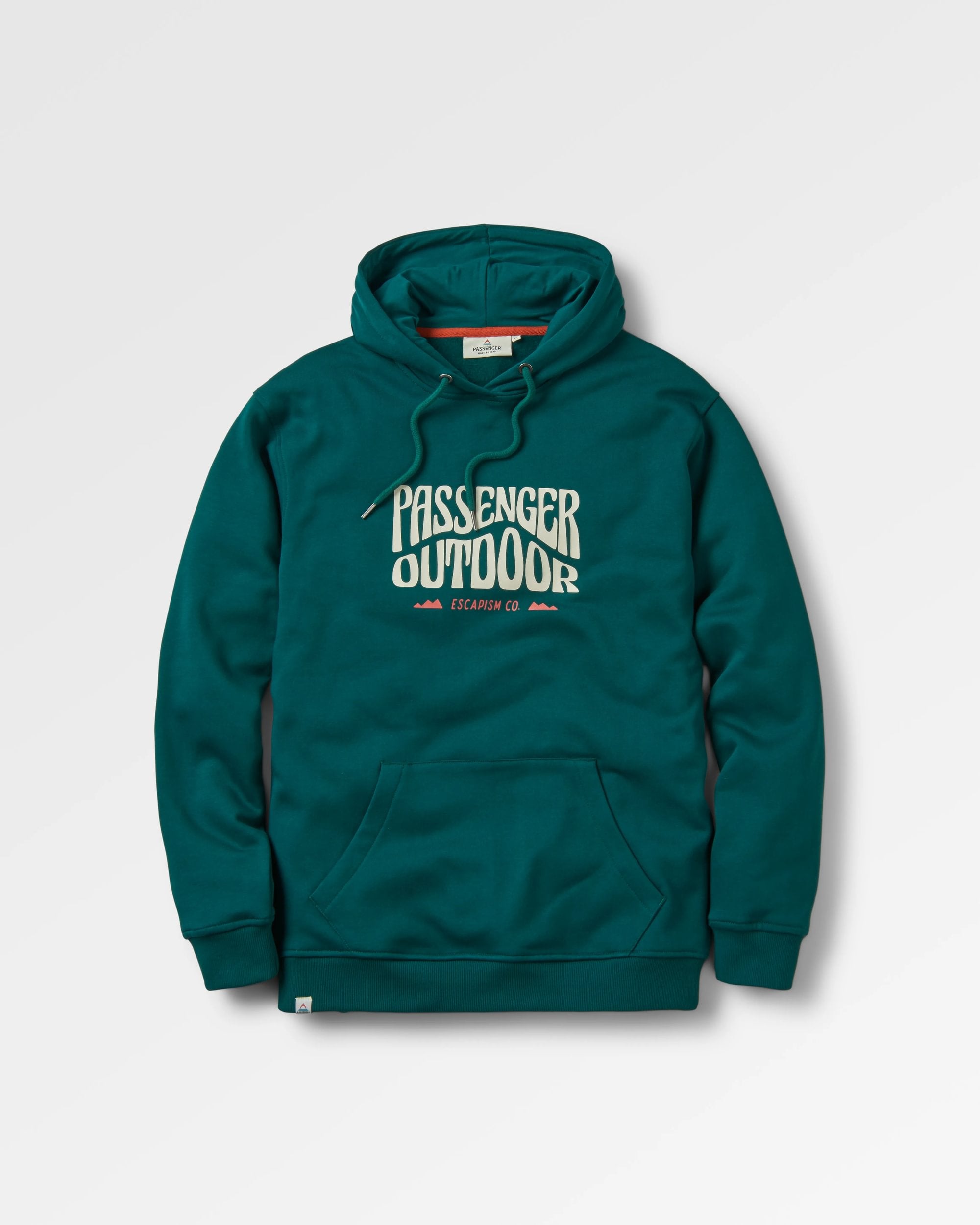 Yuca Organic Cotton Hoodie - Rain Forest - Flatlay