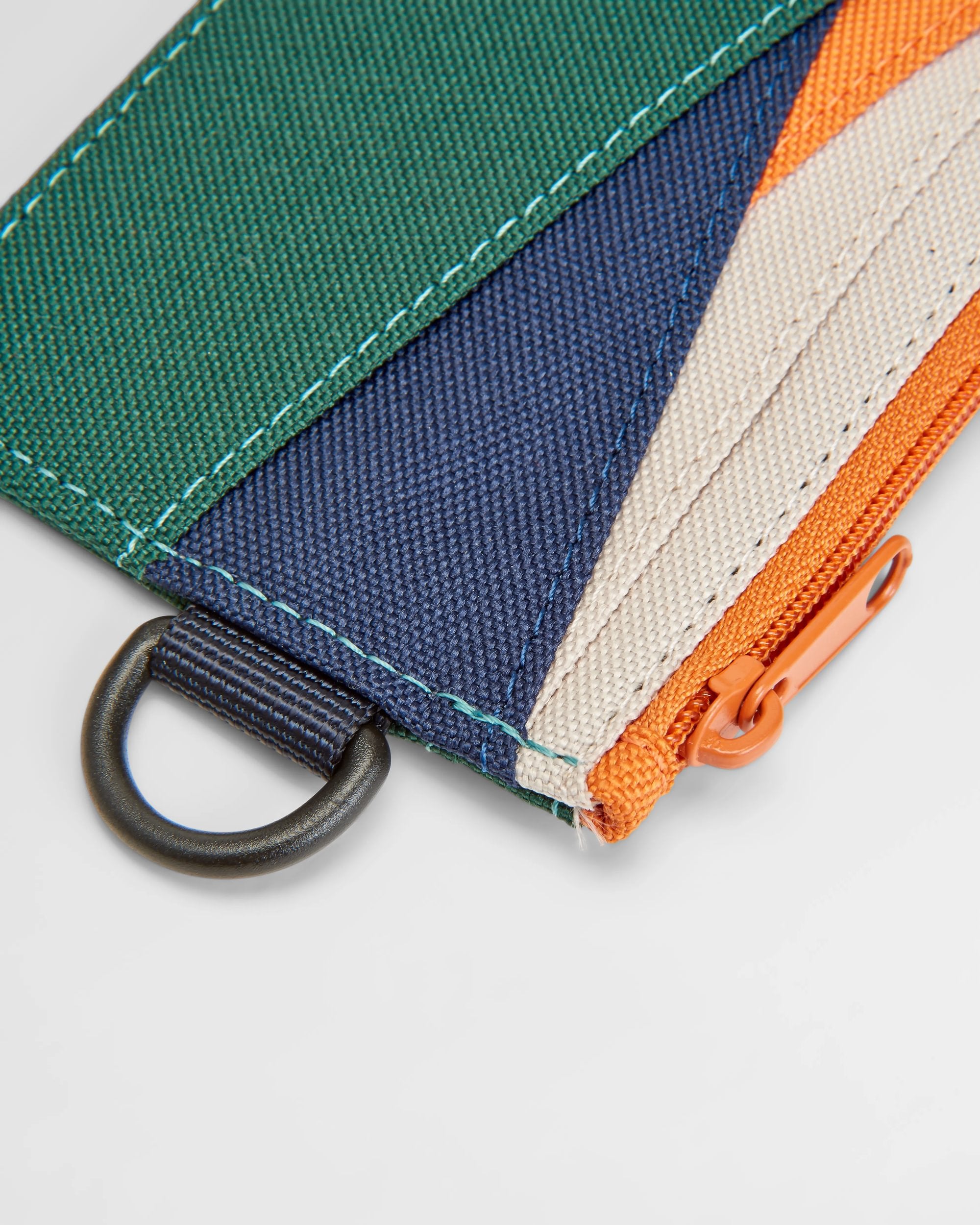 Mountain Recycled Card Holder - Rain Forest Orange Multi - Flatlay