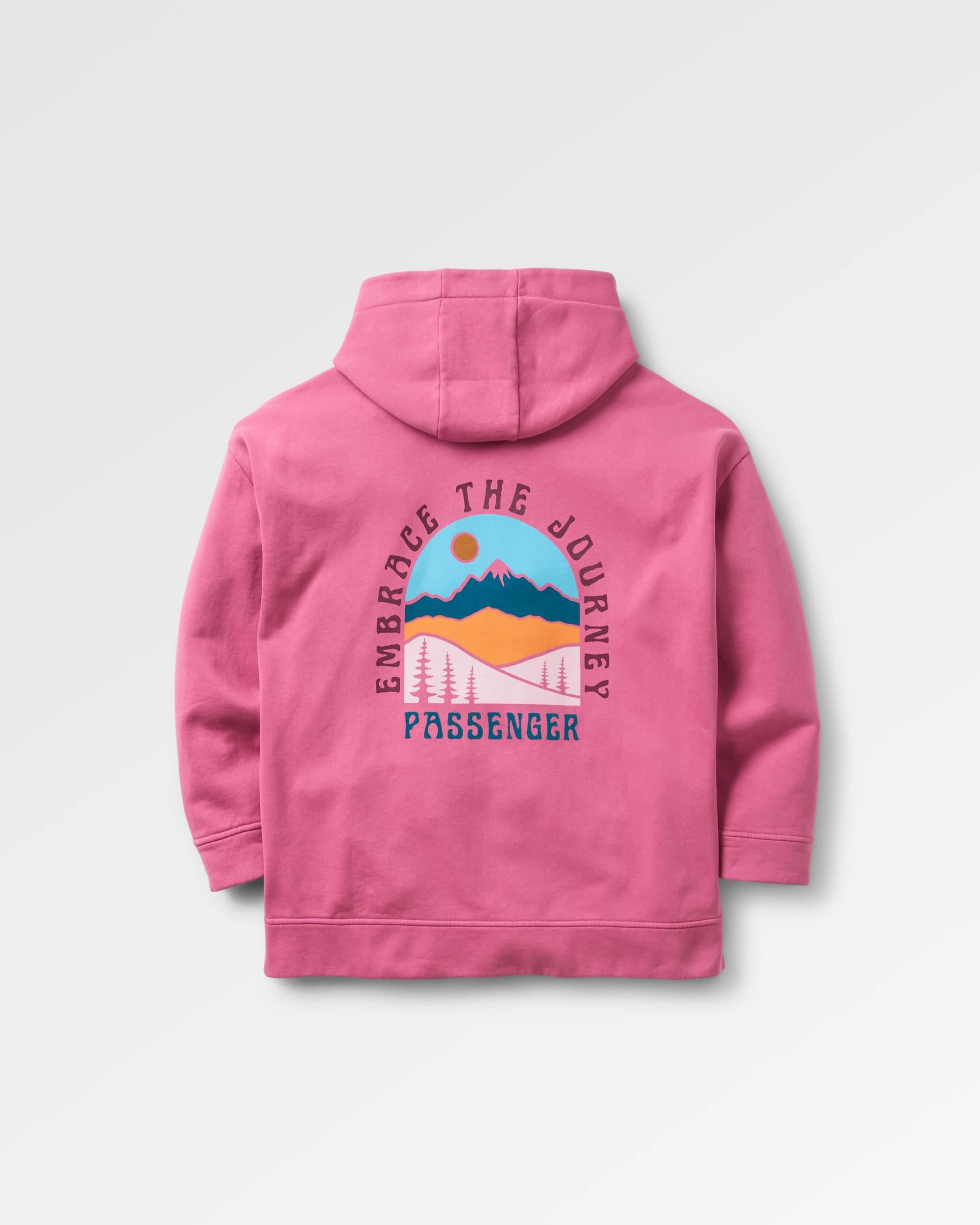 Outlook Recycled Cotton Hoodie - Mauve Haze - Flatlay