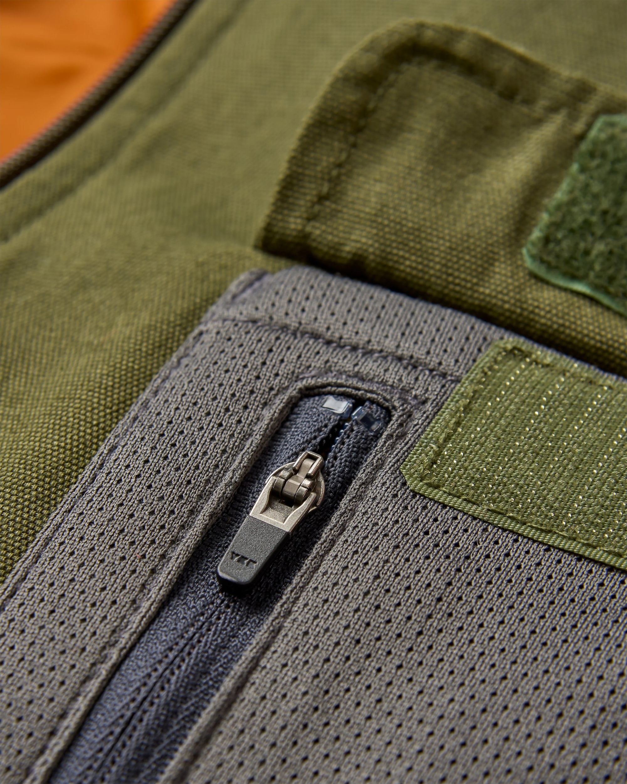 Explorers Organic Cotton Canvas Gilet - Khaki - Flatlay