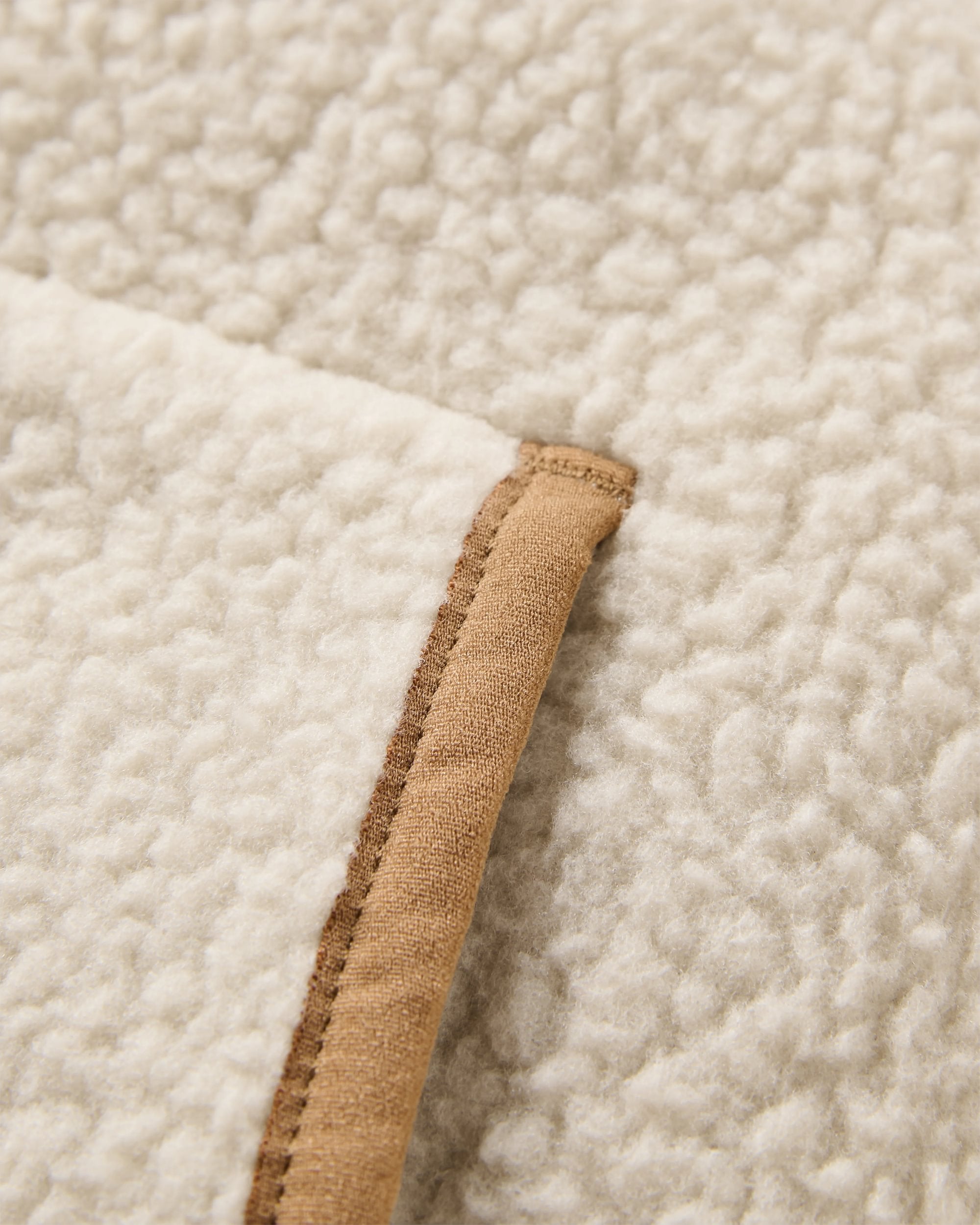 Reconnect Recycled Sherpa Fleece - Oatmeal - Flatlay