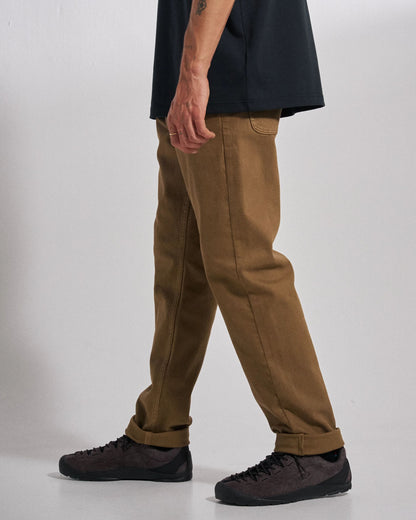 Farloche Jeans - Caramel Brown - Studio Model