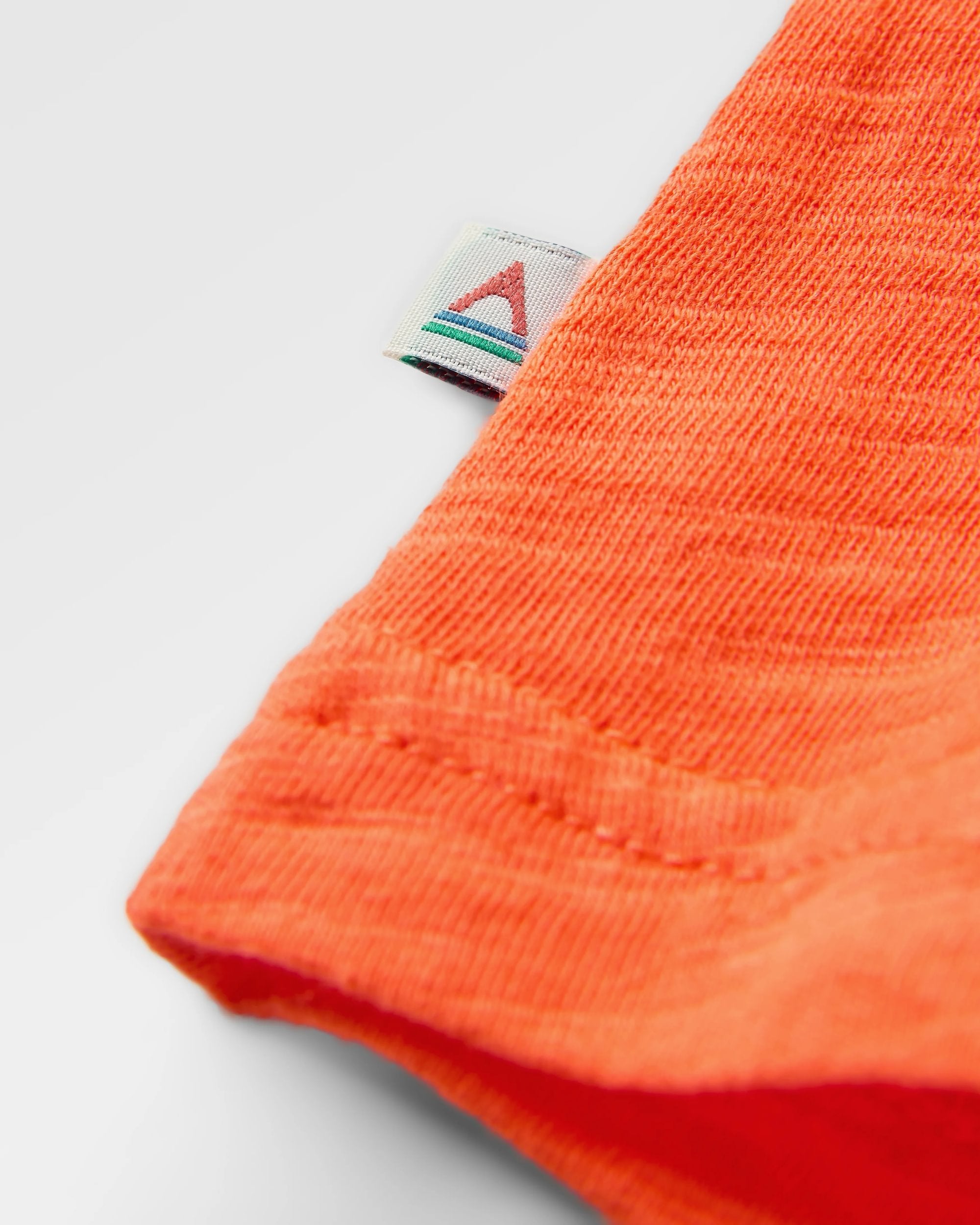 Rivergate Recycled Cotton Top - Ember Orange - Flatlay