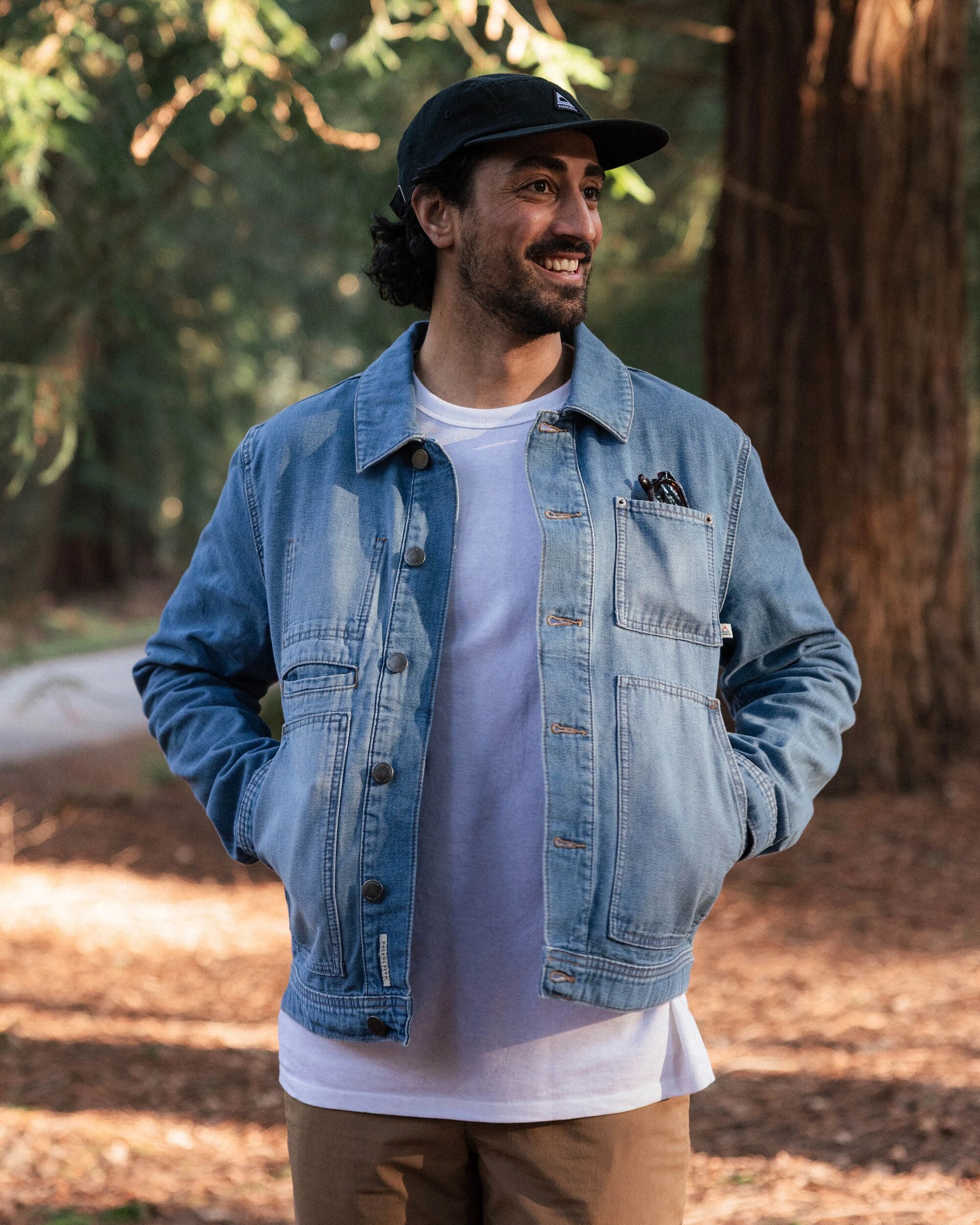 Vantage Denim Jacket - Light Wash Denim - Lifestyle