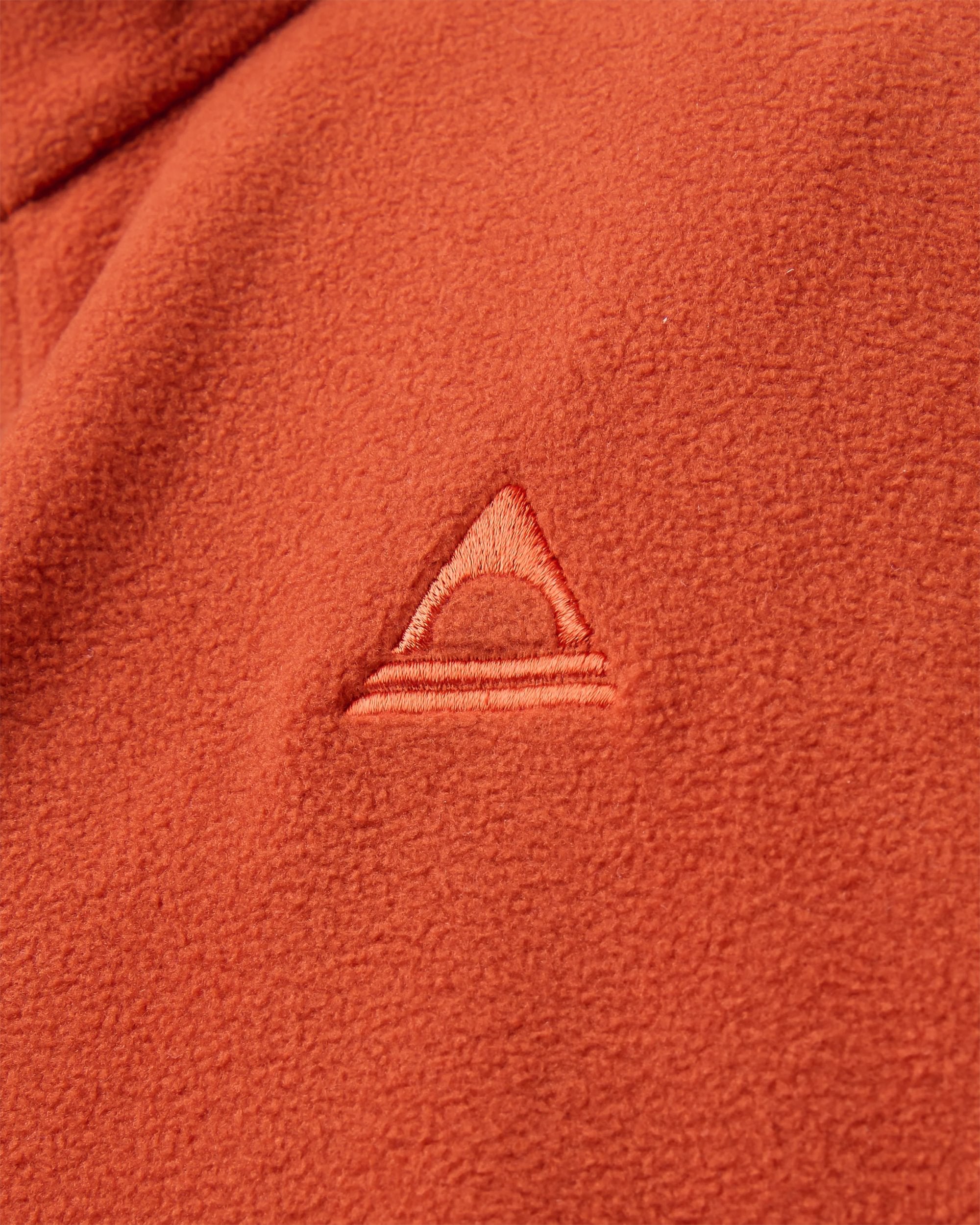 Ayla Micro Polartec® Fleece - Dark Rust - Flatlay