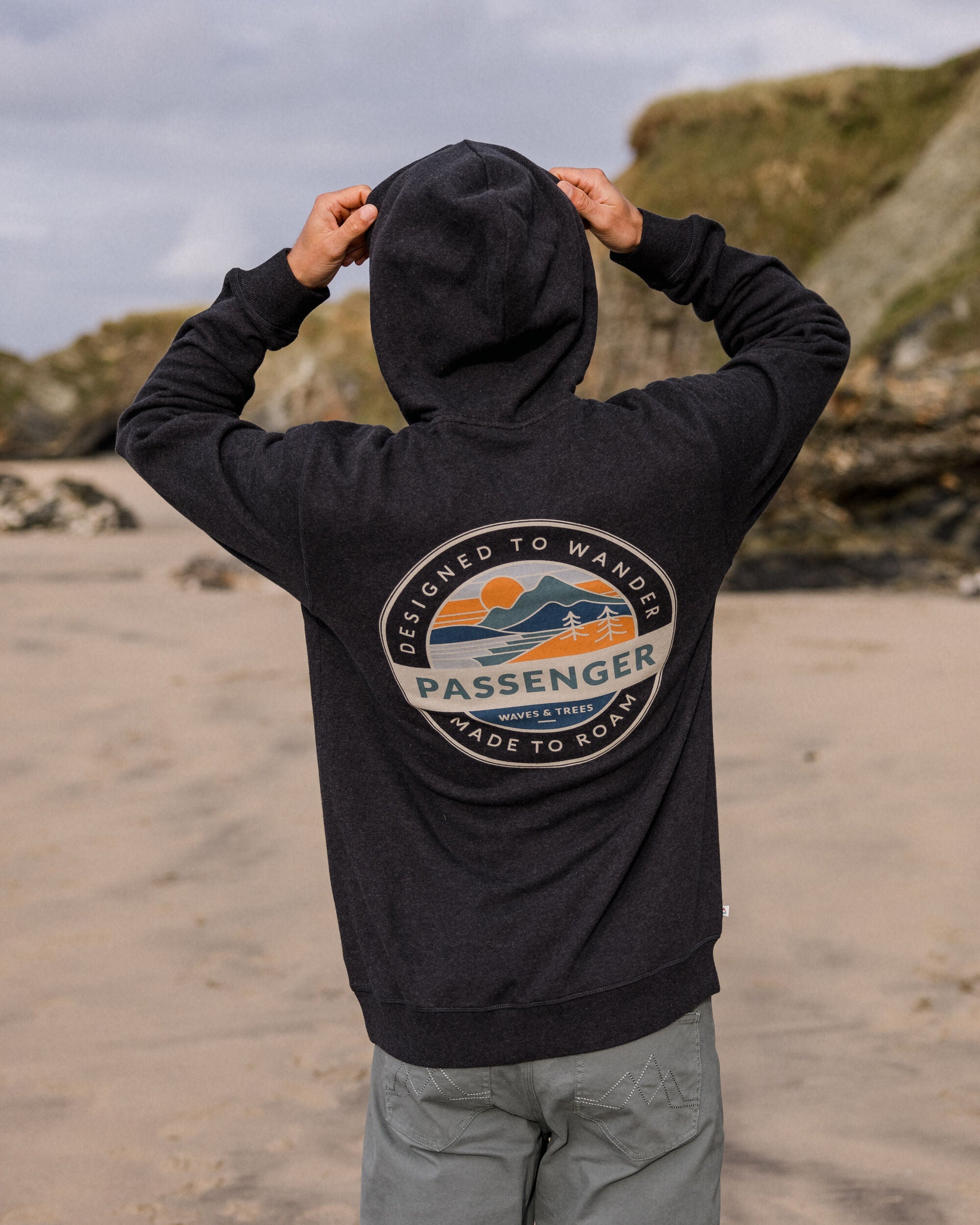 Odyssey Organic Cotton Hoodie - Ebony Marl - Lifestyle - Male