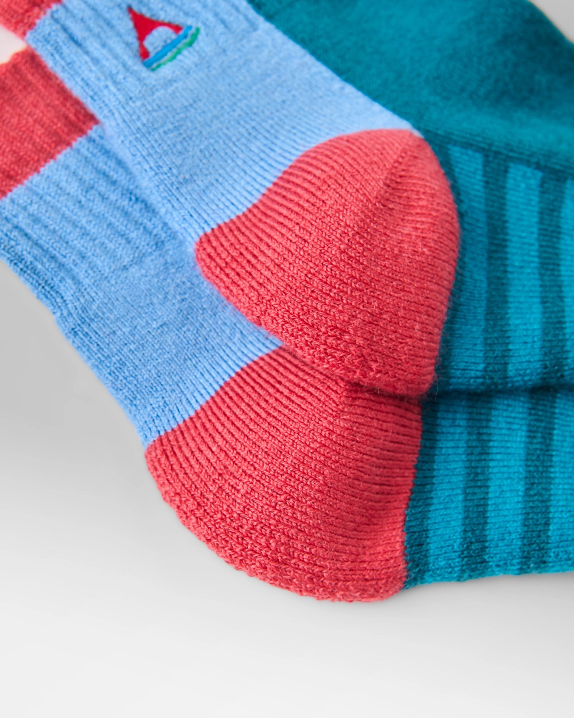 Tillamock Merino Active Quarter Sock - Mediterranean - Flatlay